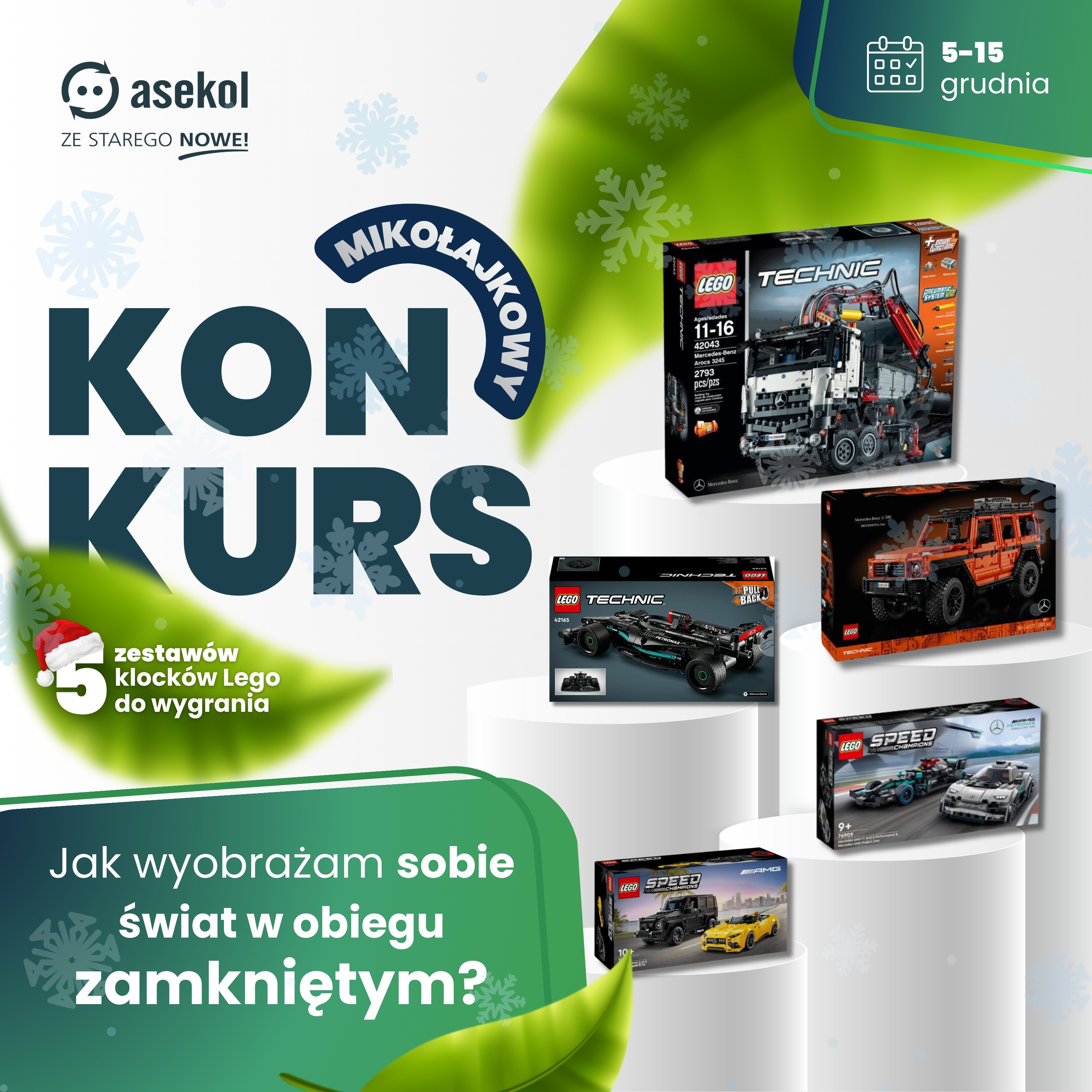 MIKOŁAJKOWY KONKURS! Wygraj zestawy LEGO Mercedes-Benz!