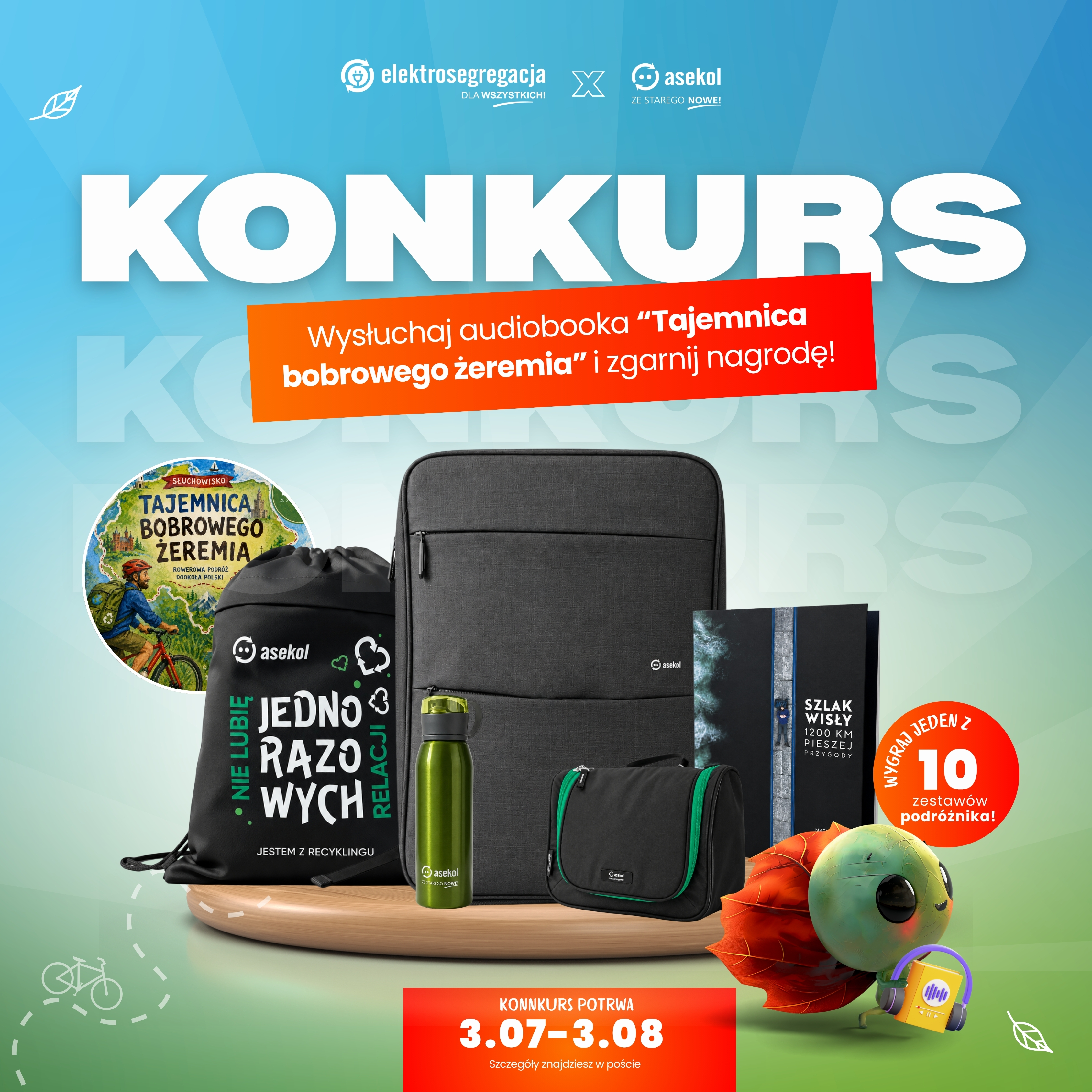 KONKURS! Posłuchaj, odpowiedz i wygraj! Rusza konkurs „Wspólnie dla środowiska”!